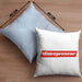 Entrepreneur Kissen mit Füllung 40x40 Entrepreneurship Geschenk Spruch Motivation (Grau) Blau Trendation