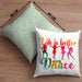 Tanzen Kissen mit Füllung 40x40 Geschenk für Tänzerin Life Is Better When You Dance (Grau) Grün Trendation