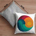 Kitesurfing Kissen mit Füllung 40x40 Geschenk für Kitesurfer Geschenkidee Retro Vintage Grafiken (Grau) Grau Trendation