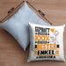 Enkel Geschenk Lustiger Spruch für Enkel Geschenkidee Bester Enkel Der WeltKissen mit Füllung 40x40 (Grau) Blau Trendation