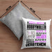 Hobbymaler Geschenk Kaffee-Kissen mit Füllung 40x40 Geschenkidee für Hobbymaler Ich Bin Hobbymaler Ich Kann Es Dir Erklären Jedoch Nicht Für Dich Verstehen Spruch Lustig (Grau) Grau Trendation