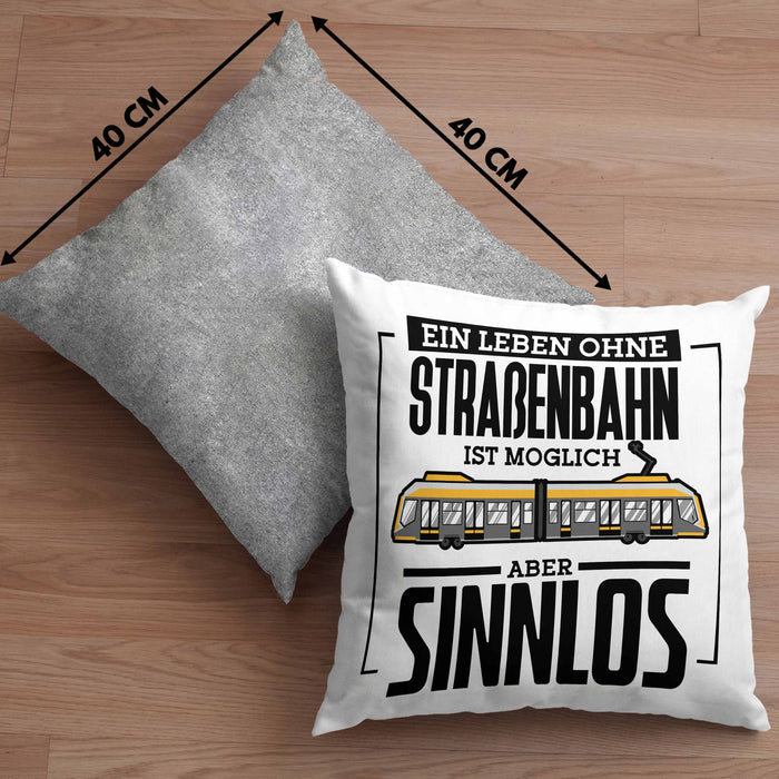 Lustige Kissen mit Füllung 40x40 Geschenk Spruch Lustig Normale Menschen Machen Mir Angst Geschenkidee Geburtstag (Grau) Grau Trendation