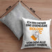 Biologe Geschenk Kissen mit Füllung 40x40 Lustige Geschenkidee Geburtstag für Biologe Ich Bin Dieser Legendäre Biologe Von Dem Alle Geredet Haben (Grau) Grau Trendation