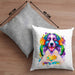Australian Shepherd Besitzer Farbe Love Kissen mit Füllung 40x40 Geschenk Lustiger Spruch Geschenkidee Australian Shepherd Besitzerin (Grau) Grau Trendation
