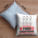 Yogi Geschenk Kissen mit Füllung 40x40 Ich Bin Yogi Aber Sag Doch Einfach Superheld Lustige Geschenkdiee für Yogi (Grau) Blau Trendation