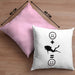 Tauchen Kissen mit Füllung 40x40 Geschenk für Taucher :( + Tauchen = :) Lustige Geschenkidee Geburtstag (Grau) Rosa Trendation