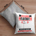 Flötist Kissen mit Füllung 40x40 Geschenk für Flötist Geburtstag Lustiger Spruch Was Ist Deine Superkraft (Grau) Grau Trendation