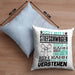 Stiefschwager Geschenk Kaffee-Kissen mit Füllung 40x40 Geschenkidee für Stiefschwager Ich Bin Stiefschwager Ich Kann Es Dir Erklären Jedoch Nicht Für Dich Verstehen Spruch Lustig (Grau) Blau Trendation
