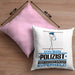 Polizist Geschenk Kissen mit Füllung 40x40 Ich Bin Polizist Aber Sag Doch Einfach Superheld Lustige Geschenkdiee für Polizist (Grau) Rosa Trendation