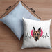 Schäferhund Besitzer Kissen mit Füllung 40x40 Geschenk Lustiger Spruch Geschenkidee Herzschlag Schäferhund (Grau) Blau Trendation