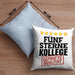 Bester Kollege Kissen mit Füllung 40x40 Geschenk für Besten Arbeitskollegen Lustiger Spruch 5 Sterne Kollege Geprüfte Qualität (Grau) Blau Trendation