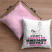 Hundegassi-Service Geschenk Kissen mit Füllung 40x40 So Gut Kann Nur Ein Hundegassi-Service Aussehen Geschenkidee (Grau) Rosa Trendation