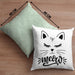 Katzen-Besitzerin Kissen mit Füllung 40x40 Geschenk Meow Katze Geschenkidee Miau Katzen Mama (Grau) Grün Trendation