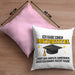 Lustige Kissen mit Füllung 40x40 Doktortitel Bestanden- Geschenk Bestandene Prüfung (Grau) Rosa Trendation