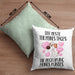 Hundebesitzer Kissen mit Füllung 40x40 Geschenk Bester Teil Des Tages Die Begrüßung Meines Hundes Geschenkidee Hunde Mama Frauchen Herrchen (Grau) Grün Trendation