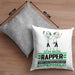 Rapper Geschenk Kissen mit Füllung 40x40 Ich Bin Rapper Aber Sag Doch Einfach Superheld Lustige Geschenkdiee für Rapper (Grau) Grau Trendation