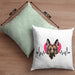 Schäferhund Besitzer Kissen mit Füllung 40x40 Geschenk Lustiger Spruch Geschenkidee Herzschlag Schäferhund (Grau) Grün Trendation