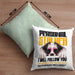 Border Collies Besitzerin Kissen mit Füllung 40x40 Geschenk Lustiger Spruch Geschenkidee Personal Stalker (Grau) Grün Trendation