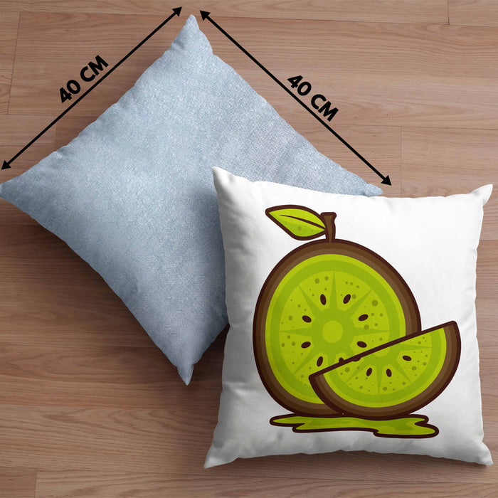 Kissen mit Füllung 40x40 für echte Kiwi Fans - Lustiges Geschenk mit Spruch (Grau) Blau Trendation