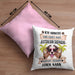 Australian Shepherd Besitzer Geschenk Kissen mit Füllung 40x40 Lustiger Spruch Australian Shepherd Liebhaber Geschenkidee Geburtstag Weihnachten Ich Arbeite Hart (Grau) Rosa Trendation