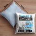 Bocciapieler Geschenk Kaffee-Kissen mit Füllung 40x40 Geschenkidee für Bocciapieler Ich Bin Bocciapieler Ich Kann Es Dir Erklären Jedoch Nicht Für Dich Verstehen Spruch Lustig (Grau) Blau Trendation