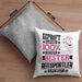 Reitsportler Geschenk Lustiger Spruch für Reitsportler Geschenkidee Bester Reitsportler Der WeltKissen mit Füllung 40x40 (Grau) Grau Trendation