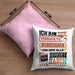 Webdesigner Kissen mit Füllung 40x40 Geschenk Spruch Lustig Geschenkidee für Webdesigner Geburtstag Ich Bin Der Verrückte Webdesigner (Grau) Rosa Trendation