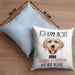 Golden Retriever Besitzer Kissen mit Füllung 40x40 Geschenk Lustiger Spruch Geschenkidee Ich Kann Nicht Mein Golden Retriever Hat Nein Gesagt (Grau) Blau Trendation