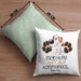 Hundebesitzer Kissen mit Füllung 40x40 Geschenk Mein Hund Hört Auf Kommandos Manchmal Geschenkidee Hunde Mama Frauchen Herrchen (Grau) Grün Trendation