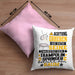 Trampolinspringer Geschenk Kissen mit Füllung 40x40 Lustiger Spruch Erheben Sie Sich Der Trampolinspringer Betritt den Raum (Grau) Rosa Trendation