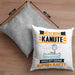 Kanute Kissen mit Füllung 40x40 Geschenk für Kanute Geburtstag Lustiger Spruch Was Ist Deine Superkraft (Grau) Grau Trendation
