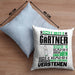 Gärtner Geschenk Kissen mit Füllung 40x40 Geschenkidee für Gärtner Geburtstag Lustiger Spruch Ich Bin Gärtner Ich Kann Es Dir Erklären Aber Nicht Für Dich Verstehen (Grau) Blau Trendation