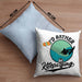 Kitesurfing Kissen mit Füllung 40x40 Geschenk für Kitesurfer Geschenkidee I'd Rather Be Kitesurfing (Grau) Blau Trendation