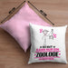 Zoologe Geschenk Kissen mit Füllung 40x40 So Gut Kann Nur Ein Zoologe Aussehen Geschenkidee (Grau) Rosa Trendation