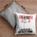 Flötist Kissen mit Füllung 40x40 Geschenk für Flötist Der Mann Der Alles Kann Geschenkidee zum Geburtstag (Grau) Grau Trendation