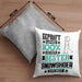 Snowshoer Geschenk Lustiger Spruch für Snowshoer Geschenkidee Bester Snowshoer Der WeltKissen mit Füllung 40x40 (Grau) Grau Trendation