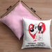 Hundebesitzer Kissen mit Füllung 40x40 Geschenk Fellnasen machen mein Leben Komplett Geschenkidee Hunde Mama Frauchen Herrchen (Grau) Rosa Trendation
