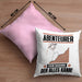 Abenteurer Kissen mit Füllung 40x40 Geschenk für Abenteurer Der Mann Der Alles Kann Geschenkidee zum Geburtstag (Grau) Rosa Trendation
