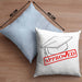 Lustige Kissen mit Füllung 40x40 für Doktor, Master und Bachelor - Das tolle Geschenk für Absolventen Approved (Grau) Blau Trendation