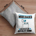 Modelbauer Kissen mit Füllung 40x40 Geschenk für Modelbauer Der Mann Der Alles Kann Geschenkidee zum Geburtstag (Grau) Grau Trendation
