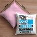 Schwimmer Geschenk Lustiger Spruch für Schwimmer Geschenkidee Bester Schwimmer Der WeltKissen mit Füllung 40x40 (Grau) Rosa Trendation
