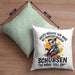 Lustige Kissen mit Füllung 40x40 Waschbär Heute Möchte Ich Was Mit Menschen Machen Schubsen Wäre Toll Sarkasmus Ironier Humor (Grau) Grün Trendation