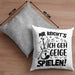 Geigenspieler Geschenk Kissen mit Füllung 40x40 Geigenspielerin Geigen Spruch Mir Reichts Ich Geh Geige Spielen (Grau) Grau Trendation