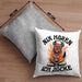 Zocker Geschenk Kissen mit Füllung 40x40 Nix Hören ich Zocke Jungs Jungen Geschenkidee zum Zocken (Grau) Grau Trendation