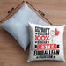 Fußballfan Geschenk Lustiger Spruch für Fußballfan Geschenkidee Bester Fußballfan Der WeltKissen mit Füllung 40x40 (Grau) Blau Trendation