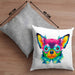 Chihuhahua Mama Besitzer Kissen mit Füllung 40x40 Geschenkidee Frauchen Herrchen Herz Bunte geschenkidee (Grau) Grau Trendation