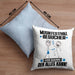 Musikfestival-Besucher Kissen mit Füllung 40x40 Geschenk für Musikfestival-Besucher Der Mann Der Alles Kann Geschenkidee zum Geburtstag (Grau) Blau Trendation