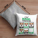 Jack Russel Besitzer Kissen mit Füllung 40x40 Geschenk Lustiger Spruch Geschenkidee Jack Russel Tricks Bleib (Grau) Grau Trendation