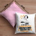 Drum-and-Bass-DJ Geschenk Kissen mit Füllung 40x40 So Gut Kann Nur Ein Drum-and-Bass-DJ Aussehen Geschenkidee (Grau) Rosa Trendation