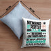 Trekking-Enthusiast Geschenk Kissen mit Füllung 40x40 Lustige Geschenkidee für Trekking-Enthusiast Geburtstag Niemand Ist Perfekt Aber Als Trekking-Enthusiast Ist Man Nah Dran (Grau) Blau Trendation